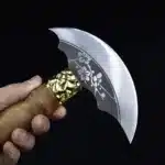 Couteau demi lune bois precieux 4