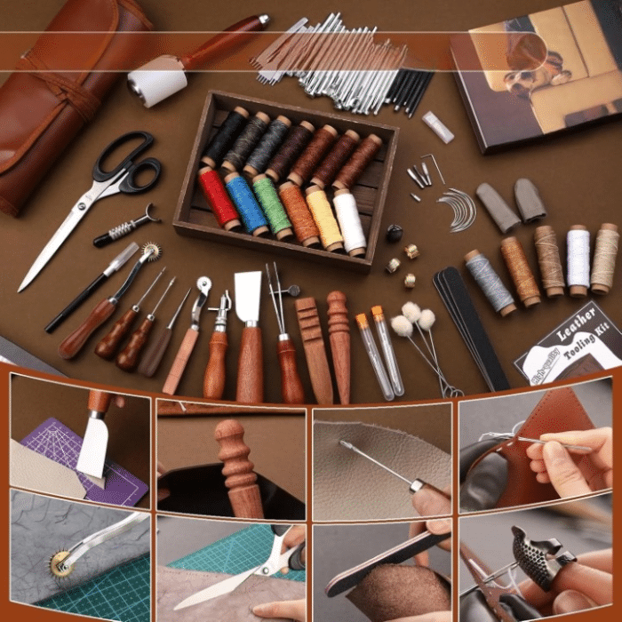 Kit travail du cuir premium