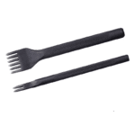 Griffe a frapper pour cuir . lot de 2 giffes avec 2 et 6 dents