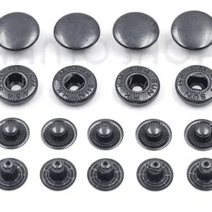 Bouton pression pour cuir Black nickel