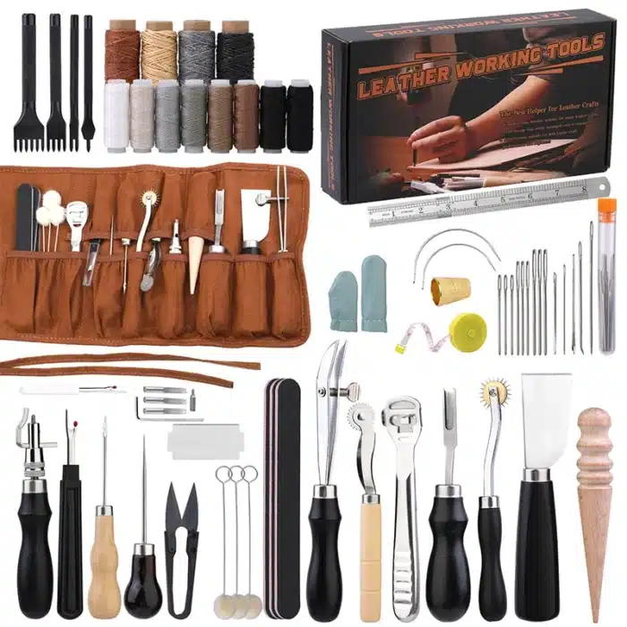 kit outils travail du cuir finition pro