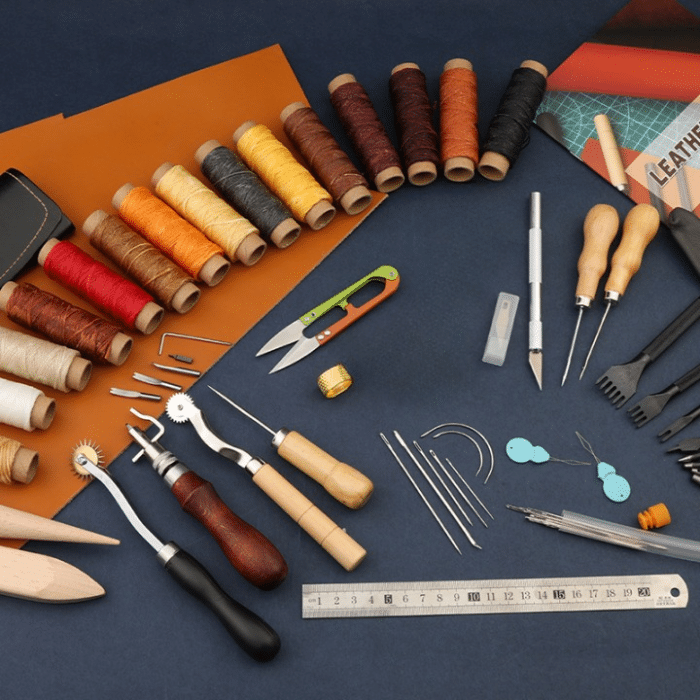 kit outils cuir débutant