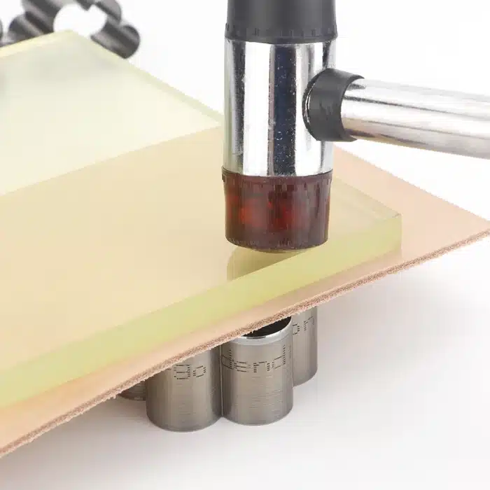 QJH 7 pièces matrice de découpe de cuir Faux pétale de fleur-ensemble d'outils de poinçonnage creux tranchant, travailleurs du cuir bricolage, artisans et passionnés 5